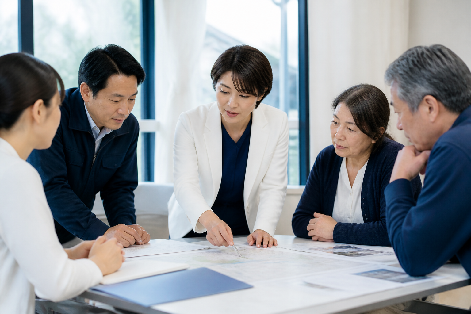 候補者とスタッフが地域課題への具体的な行動を検討している様子