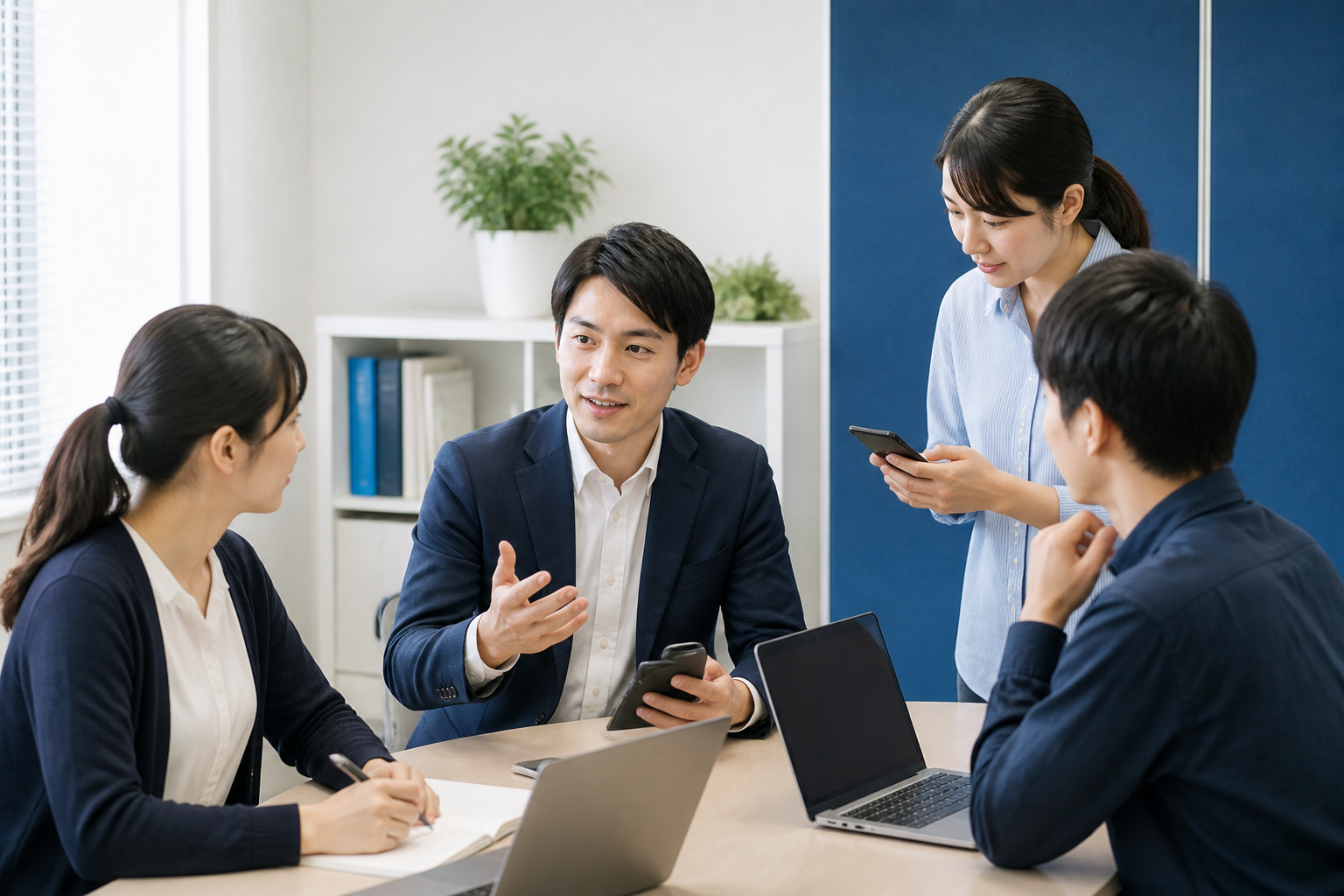 Instagramを継続運用するための役割分担を話し合う議員事務所