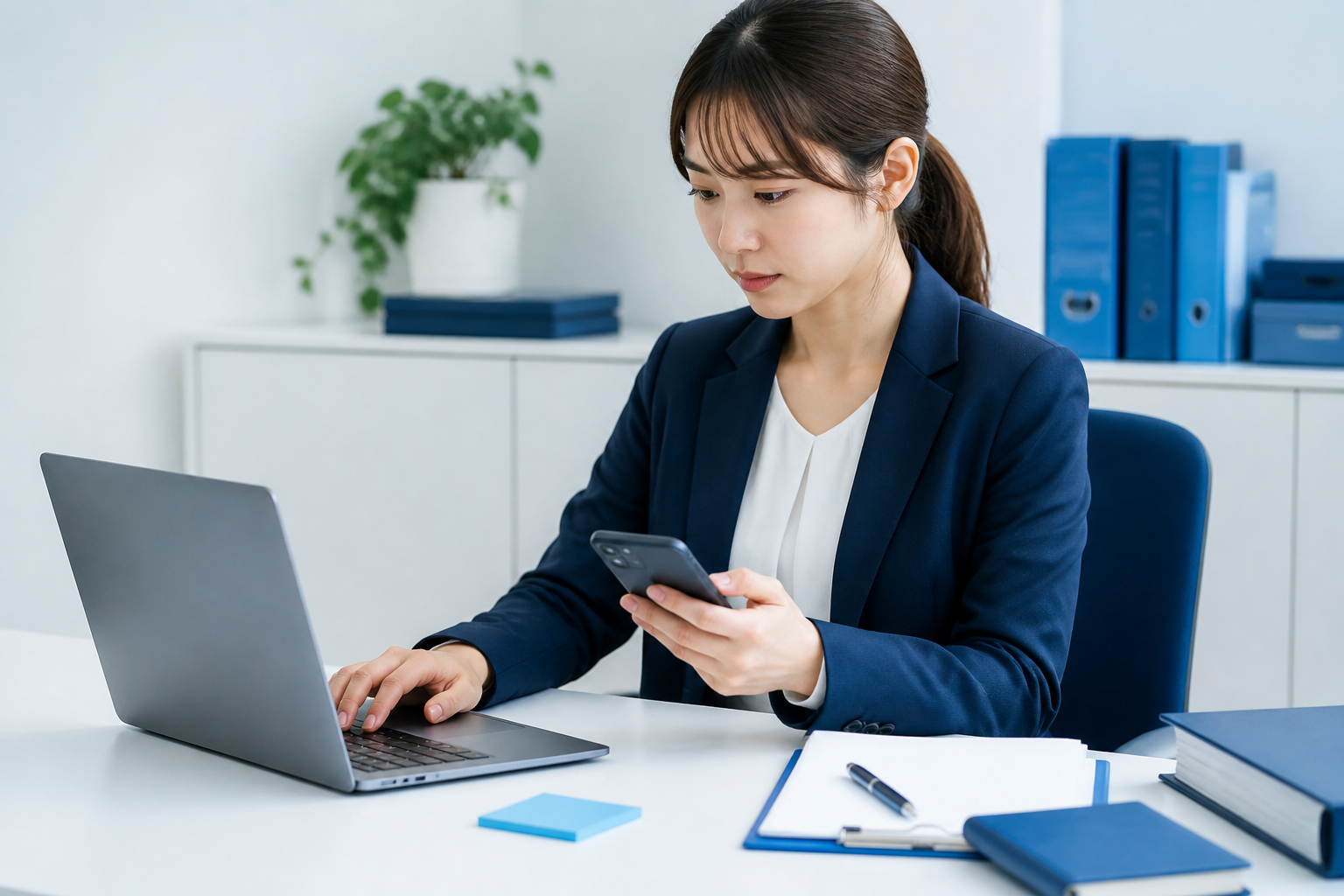 一つの要点に絞ってSNS投稿を編集する広報担当者