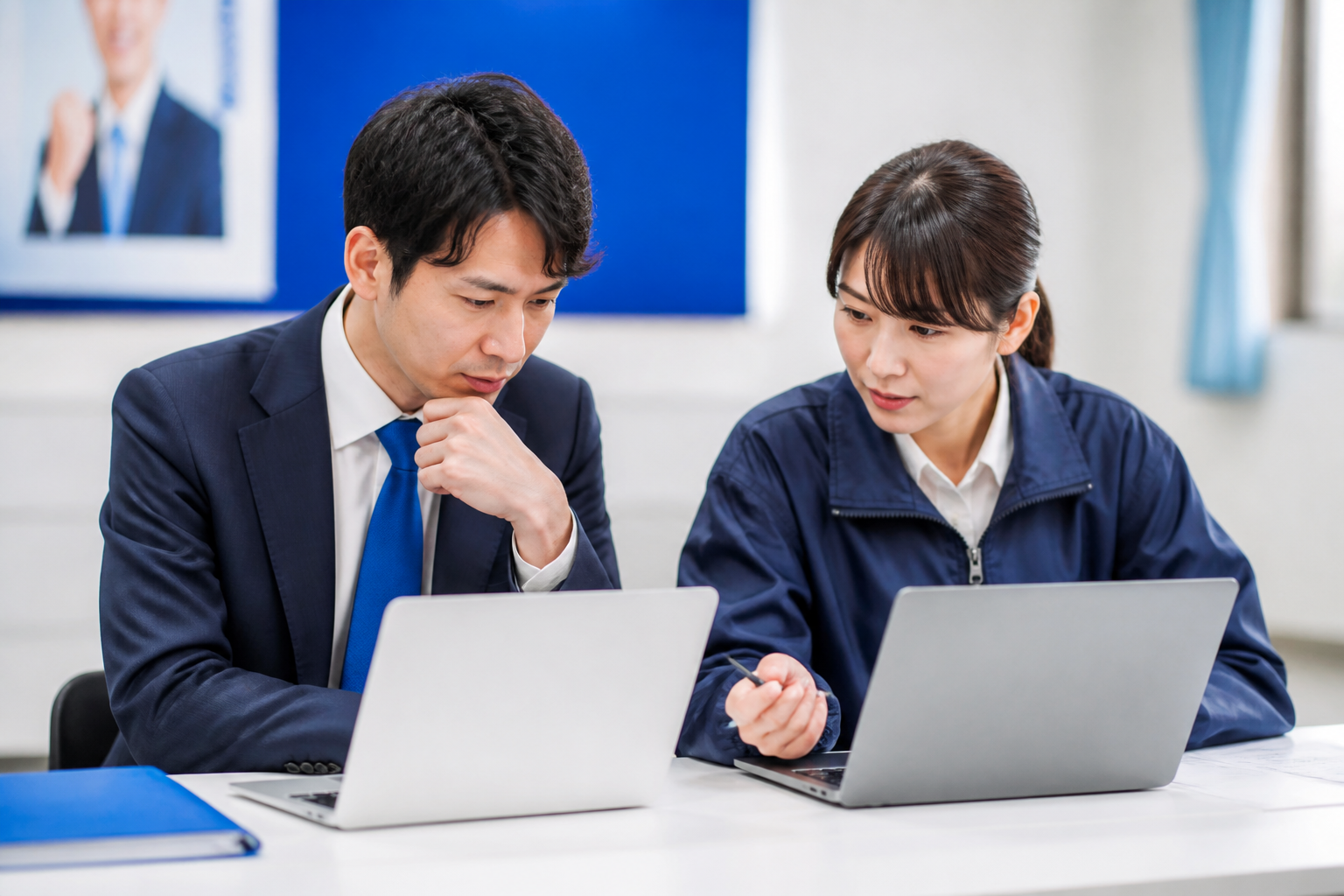 候補者SNSと政党公式SNSの役割を相談する広報チーム