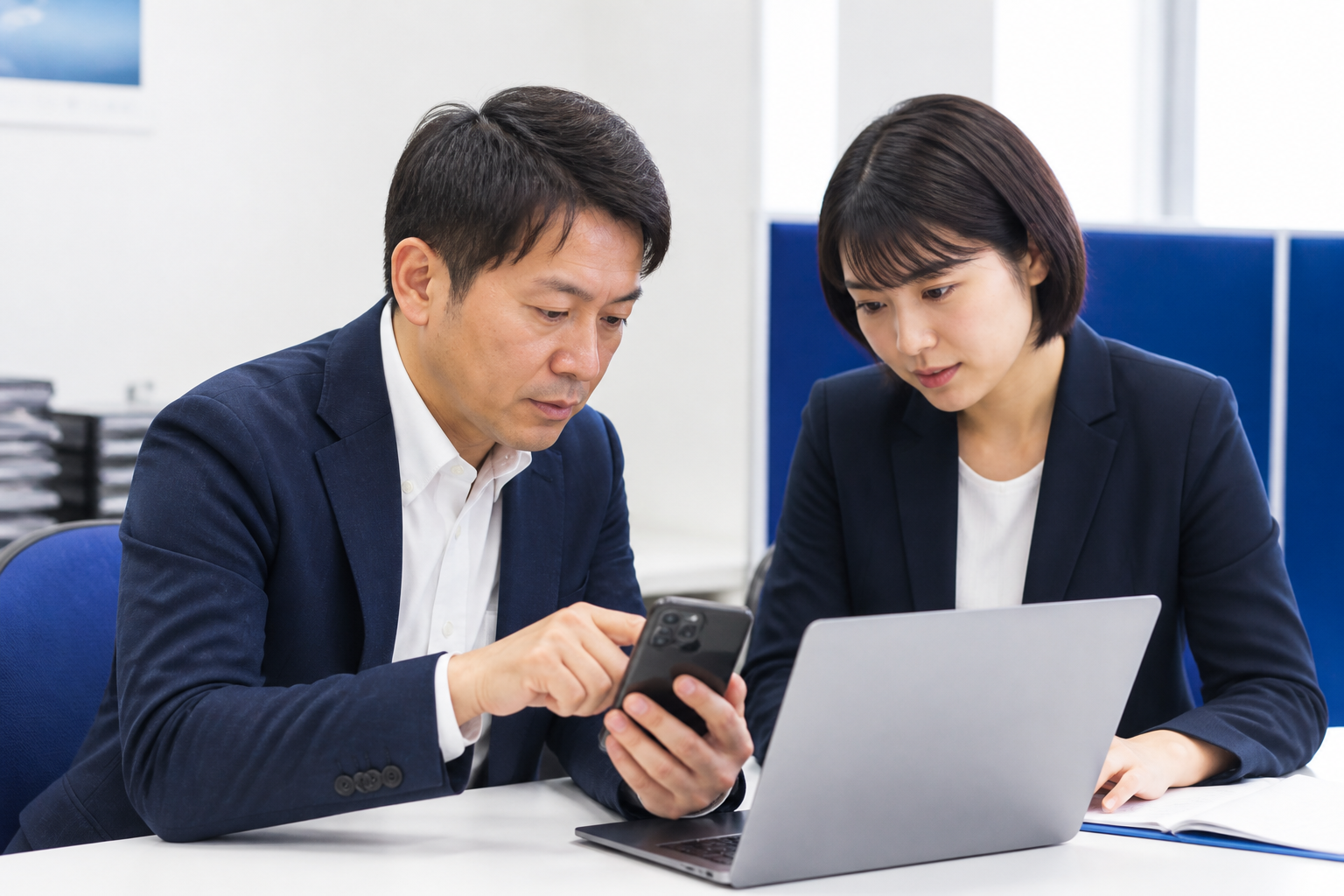 投票日前に予約投稿と自動配信を確認する担当者