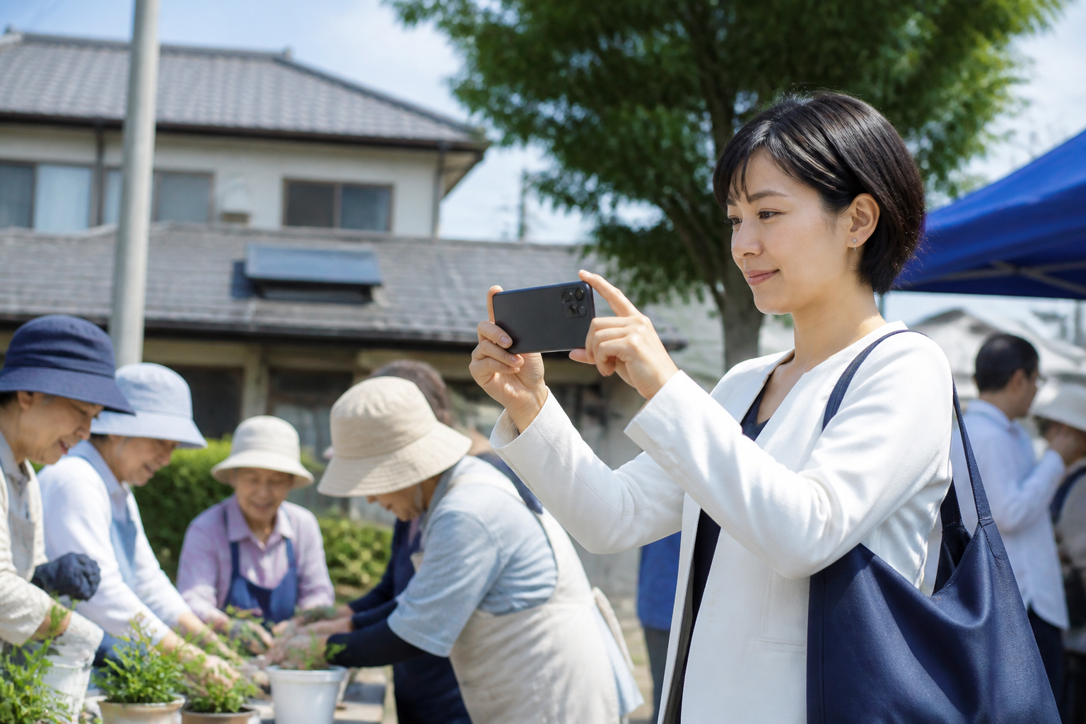 地域活動の様子を告示前から記録する地方議員