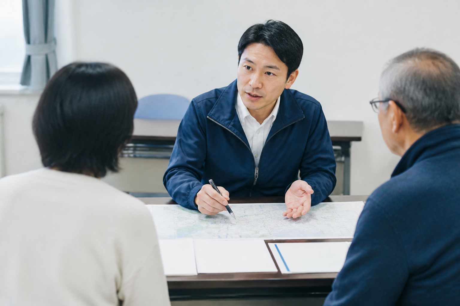 地域で聞いた課題と県政の政策を結び付ける活動風景