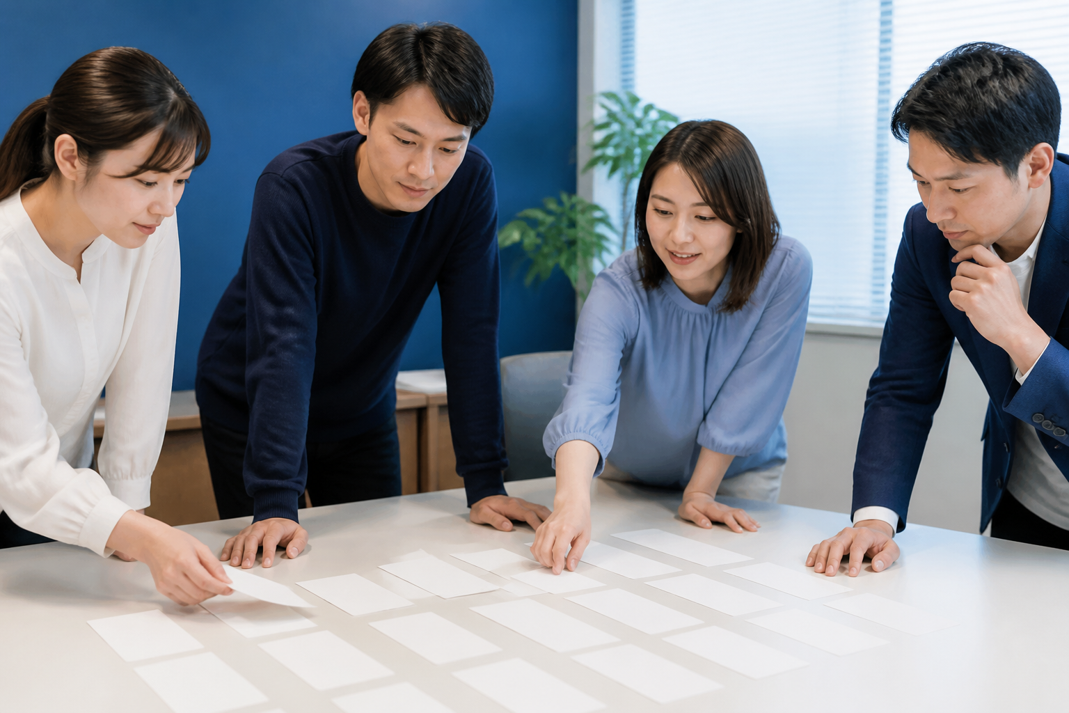 認知から投票参加までの情報発信段階を検討する広報チーム