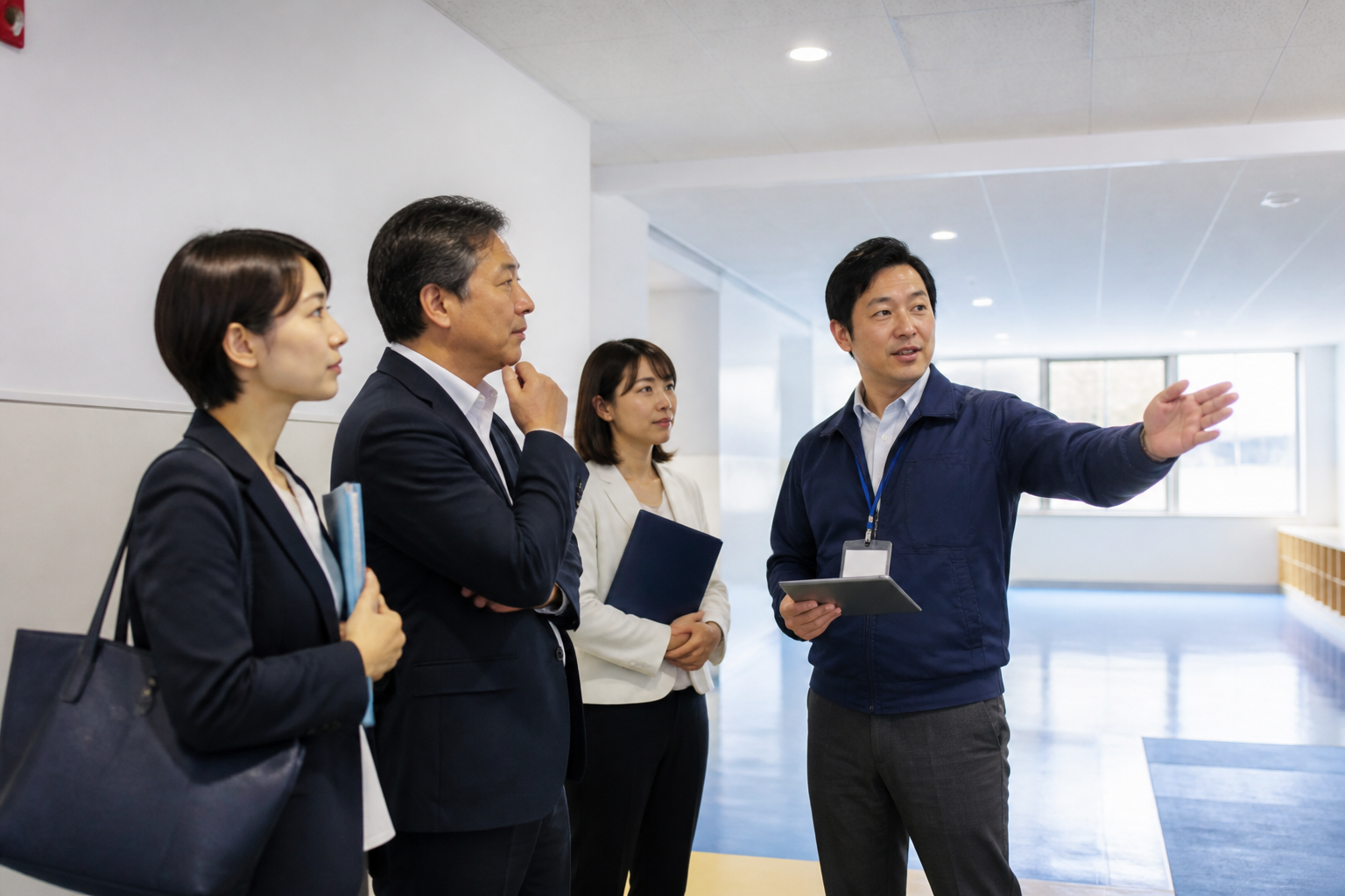 公共施設で利用状況と地域課題を確認する地方議員